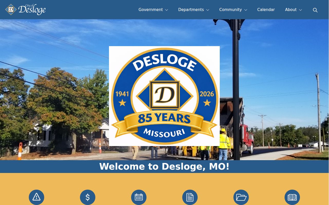 Desloge court docket city navigation with municipal court link